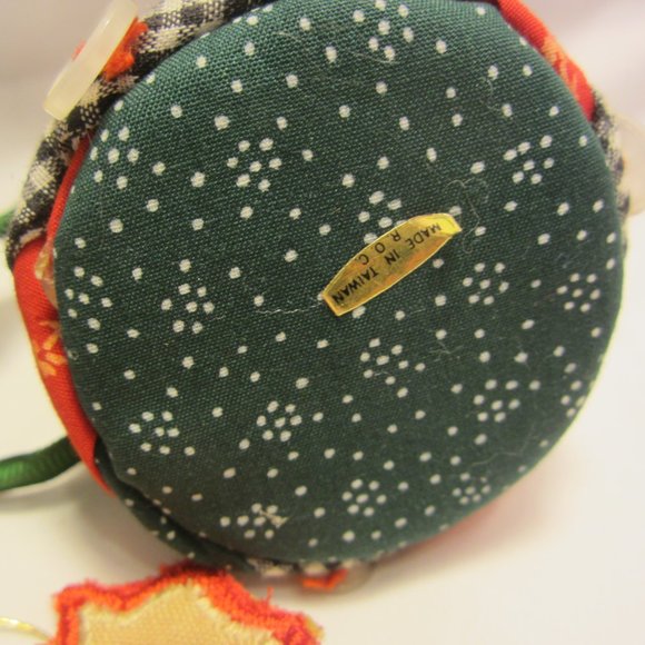 VTG 70'S FABRIC ORNAMENTS, 2 BELLS AND A PARTRIDGE - Picture 5 of 5